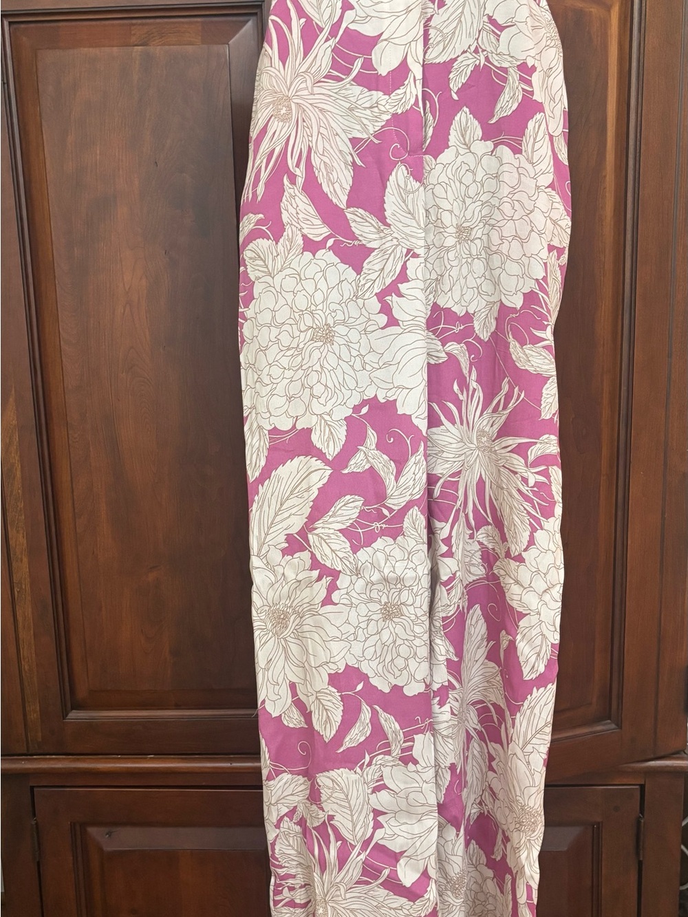 MNG Floral Silk Pants M